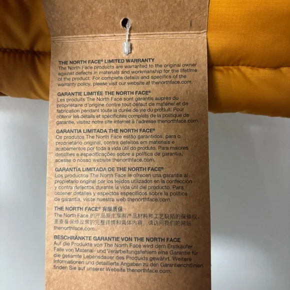 NWT The North Face Womens Alpz 2.0 Down Vest SMALL Citrine Yellow Orange Pumpkin - Picture 9 of 16
